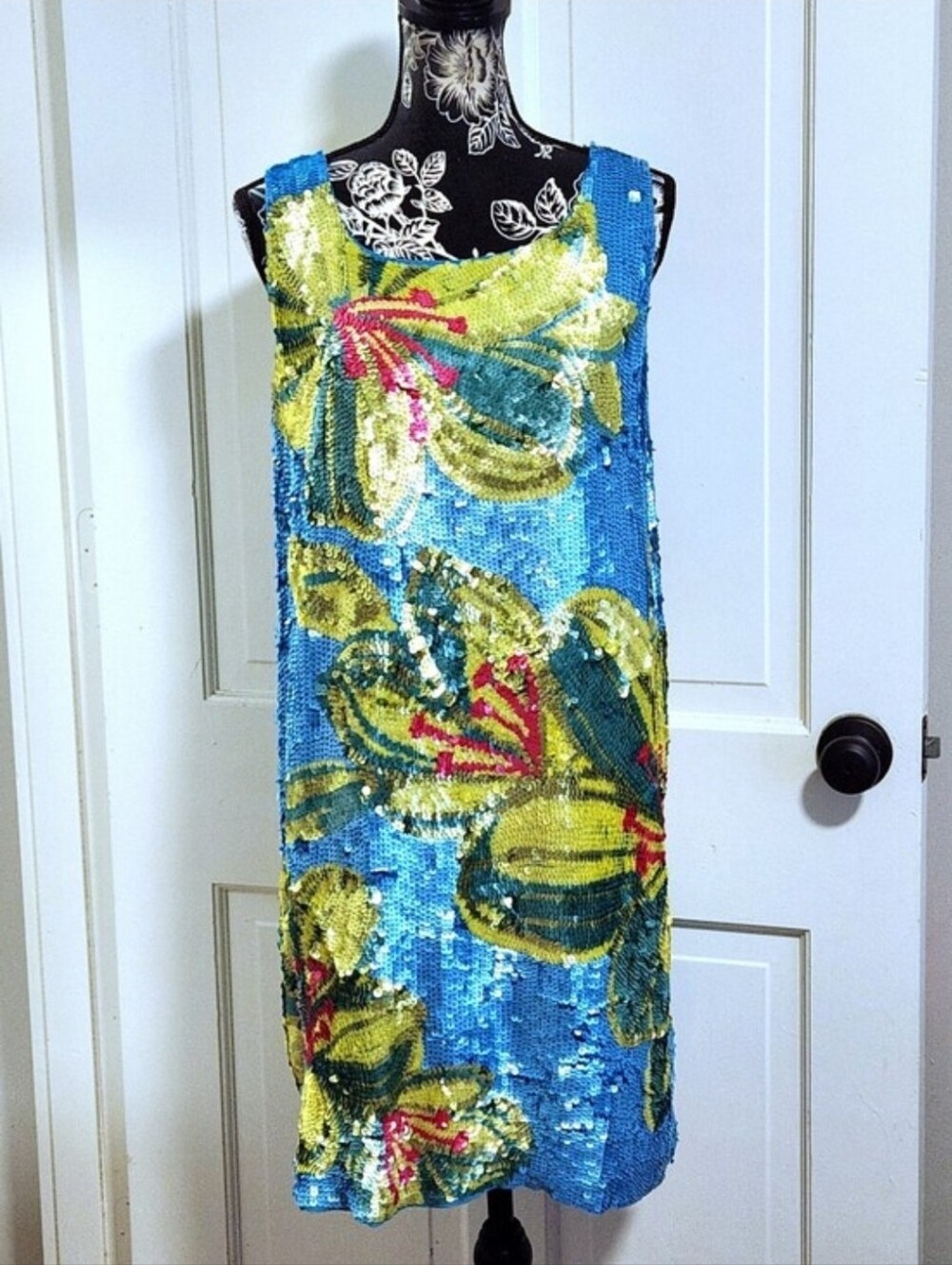 🦄VERY RARE Lilly Pulitzer🦄 - Bethanne Turquoise Silk Sequin Dress